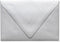 LUXPaper A4 Contour Flap Invitation Envelopes | 4 1/4" x 6 1/4" | Silver Metallic | 80lb. Text | 50 Qty
