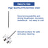 ONiLAB 18900626 Radial-Flow Stirrer, 316L Stainless Steel, 50mm Diameter, 8mm Shaft, 400mm Length