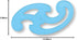STAEDTLER Mars Professional French Curve Design Ruler Set, 3 Essential A B C Shapes, Blue Transparent Plastic
