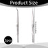Xyembu 2Pcs Set Locking Tweezers Precision Jewelry Tweezers Precision Anti-Static Stainless Steel Long Tweezer Kit
