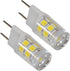HQRP 2-Pack G8 Bi-Pin 17 LEDs Light Bulb SMD 2835 Cool White