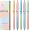FIOVER 5pcs Black Ink Gel Pens - 0.7mm Medium Point - Smooth Writing for Journaling and Office Supplies