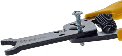 IDEAL Electrical 45-415 Premium Reflex T-5 Wire Stripper, 10-20 AWG, Plier Nose with Textured Grips, Yellow
