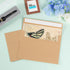 Wishop 100 Pack Brown A7 Envelopes, Self-Adhesive 5x7 Envelopes for Invitations, 5x7 Greeting Cards (Brown)