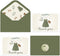 50 Pack Sage Green Baby Shower Thank You Cards with Envelopes for