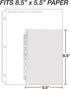 Samsill Mini Sheet Protectors 100 Pack, Clear Protector Sheets for Mini 3 Ring Binder, 5.5 x 8.5 Inch, 7 Hole