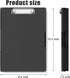 Hongri 8.5 x 11 Clipboard with Storage, Folder Nursing Clipboards Side Opening, Heavy Duty Clipboard with Dual Compartment Storage Box, Smooth Writing for Work, Office & School Supplies(Black) by Hongri