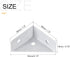 4Pcs 38mm 38mm, uxcell Angle Corner Brackets x Cold Rolled Steel Braces Joining Support with Screws for Desk Bed Edge