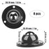 8 Pcs Mini Adhesive Caster Wheels 3/4 inch Appliance Wheels 360 Degree Rotation Stainless Steel Small Casters for Kitchen Appliance, Small Furniture or Small Containers, Load Capacity 55 LBS