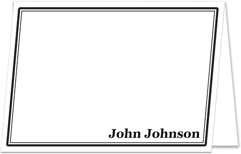 DISCOUNTCARDSTOCK.COM Premium Personalized 5" x 7" Stationery Folded Cards - 50 Thick 14PT