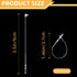 ZNBSIXP 1000 3 Inch Pcs Hang Prices Tag Fasteners Plastic Fasteners,Clear Snap Lock Pin Plastic Security Loop