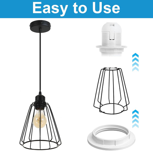 Aeaocvo 6 E27/E26, PCS Lamp Shade Ring for Plastic Light Socket Rings for Lamp Standard Base Holder White Retaining