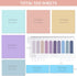 Pastel Transparent Sticky Notes, 550 Sheets Morandi Clear Sticky Tabs, Translucent Page Flags Book Markers Stickers, Bible Journaling Study Office School Supplies