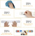 Stainless Iron Strips Bulletin Bar Board Adhesive Frameless Magnetic Strip with 10 Colorful Magnets and 8 Adhesive Tape