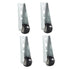 Smtalg 0.9-inch 4PCS Quiet Rubber Caster Wheels, Rolling Casters with Vertical Installation of