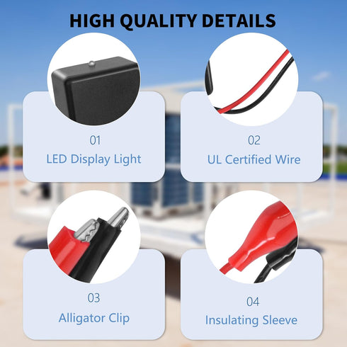 Briidea Fuse Popper HVAC Troubleshooting Tool with LED Light for Quick Short Detection in 24VAC Circuits, Reusable
