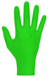 SAS Safety 66550 Derma-Vue Powder-Free Exam Grade Nitrile, 6 mil, Neon Green, Small Size