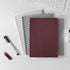 Binditek 50 Pack Maroon Leather Textured Polycovers, 16 Mil Binding Presentation Covers for Business Reports, 8-1/2 x