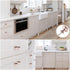 4X Polished Chrome Cabinet Hardware Round Mushroom Knob Drawer Handles, 30mm/1.18" for Kitchen Cupboard
