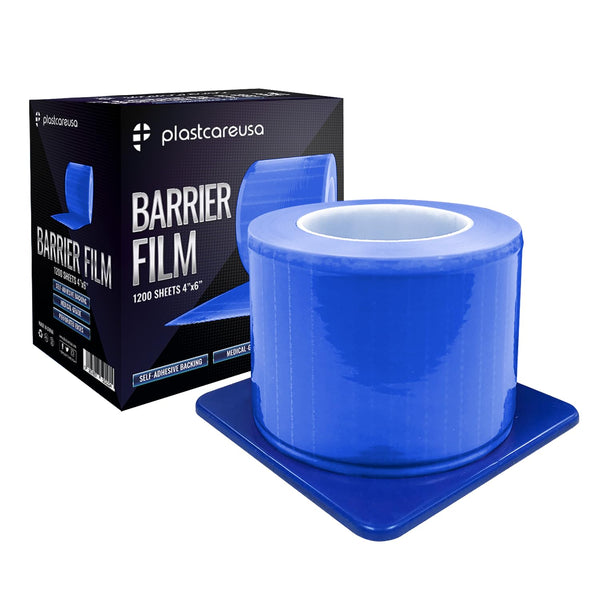 Blue Barrier Film Roll 4"x6" - Protective Dental Barrier Film for Dental,