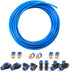 Pneumatic Tubing Blue PU Air Hose Pipe Kit 5/32 inch or 4mm OD for Air Line Transfer