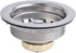 Hydro Master Kitchen Sink Basket Strainer - Standard Drains (3-1/2 Inch) Stainless Steel with Rubber Stopper