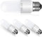 4 Pack LED Stick Light Bulbs, 40W Equivalent, Soft White (2700K), 650lm, Auto On/Off, Damp Rated, E26 Medium Base