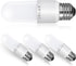 4 Pack LED Stick Light Bulbs, 40W Equivalent, Soft White (2700K), 650lm, Auto On/Off, Damp Rated, E26 Medium Base