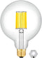 OMAYKEY 12W Dimmable Oversize LED Globe Bulb 5000K Daylight White, 100W Equivalent