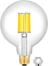 OMAYKEY 12W Dimmable Oversize LED Globe Bulb 5000K Daylight White, 100W Equivalent
