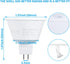 TORCHSTAR MR16 LED Bulb Dimmable, 7W 12V, 490LM (50W Equivalent), 5000K Daylight, GU5.3 Bi-Pin Base, Pack of 6, UL