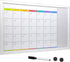 Excello Global Products Magnetic Dry Erase Calendar Whiteboard, Large 20"x30" Weekly Monthly Format Planner