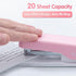 M&G Stapler Desktop Stapler, Small Cute Stapler, 1000 Staples, 20 Sheet Capacity, Portable for Office School Home (Pink)