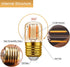 1W Low Wattage LED Edison Night Light Bulbs, T28 Mini Vintage, 10W Incandescent Equal, E26 Medium Base, 6 Pack