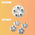 Upgrade Self Adhesive Caster Wheels, 5 Stainless Steel Balls, 360 Degree Low Profile Swivel, 4PCS