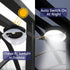 Solar Gutter Lights Outdoor, 9 LED, Super Bright, Waterproof Security Lights for Garden, Wall, Yard, Deck