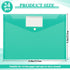 Lincia 24 Pcs Plastic Envelopes A4 Size, Poly Envelopes File Folders for Work Document Holder, Office Paper Organizer