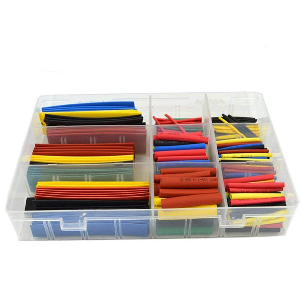 HiLetgo 328PCS Heat Shrink Tubing - 2:1 Wire Cable Wrap Assortment Electric Insulation Tube Kit, 5 Colors