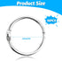 whpqhw 16PCS Rings,1 Inch Book Binder Metal Loose Leaf Rings for Flash Cards, Index Cards, Recipe Books and Key Chains