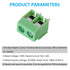 Green 20PCS 2P 2 Pin Screw Terminal Block Connector, 5mm Pitch for Arduino, 8A 250V