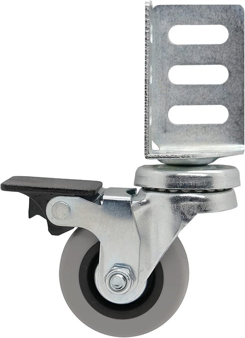 Shepherd Hardware 8126E Swivel Corner Caster, Gray