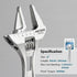 FIRSTINFO F36108 Adjustable Wrench | 8" Hookable Deep Throat | 1-1/4 inch Wide Jaw Opening | Chrome-Vanadium Steel