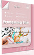 QYH Transparency Film Paper, Clear for Overhead Projector Transparencies and Inkjet Screen Prints, 8.5 x 11, 25 sheets