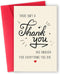 gerdiny Funny Thank You Gifts for Men Women, Simple Thank You Card for