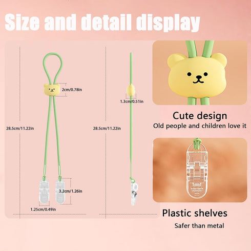 Vilbocr 4Pcs Bib Holder Dental Napkin Clip,Portable Silicone Dentist Clips Napkin Chains Bib Handy for Holding a Bib