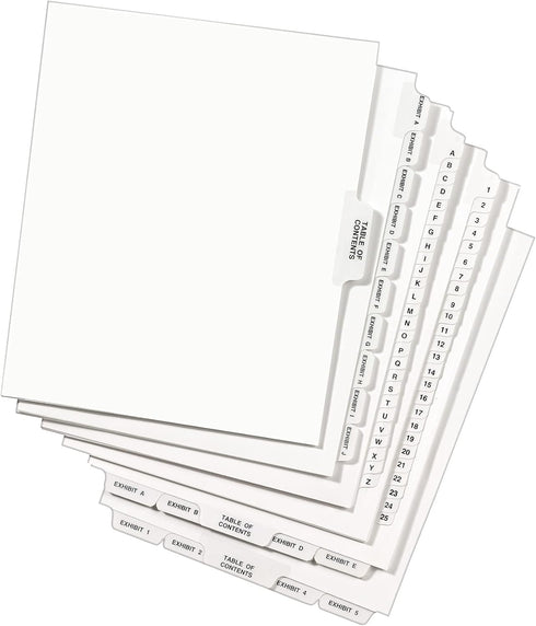 Avery Individual Legal Dividers, Letter Size, Side Tab #8 (11918)