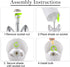 Set 2 4W Bulb EOEYYOYB of Ceramic Table Lamp, Puppy Shape Desk Lamp Cute Bedside Lamp for Nightstand, Living Room