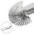 Haploon 6Pcs Pitch Cutting Gauge Tool Set, Stainless Steel Screw Thread Pitch Gauge, 3 Pieces Center Gage