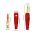 Qingdinu 40 4mm Pcs Plugs Gold Plated Musical Speaker Cable Wire Pin Banana Plug Connectors Socket Red Black Blue Green