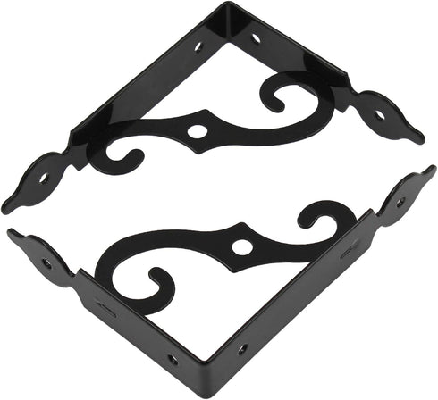 Luomorgo 10 5.4 Inch, Pcs L Bracket Decorative Shelf Brackets, Wall Mounted L Shape Floating Shelf Bracket Heavy Duty